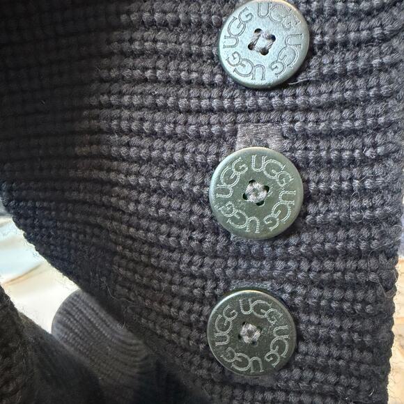 Ugg Women's Classic Cardy Sweater Knit Tall Boots Size 9 Shearling insole - Picture 7 of 11